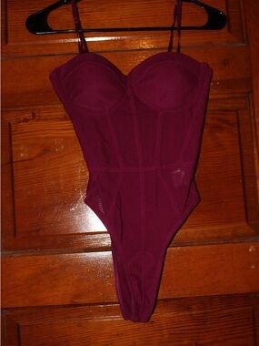 Women's Plum Bustier Bodysuit